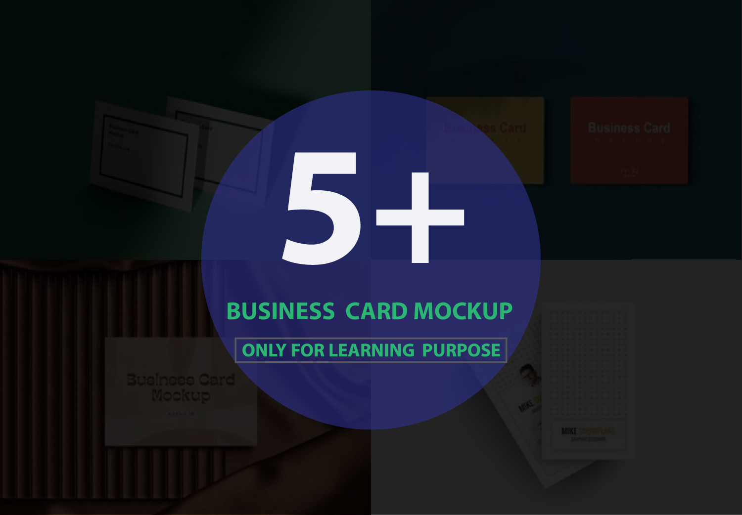 Business Card Mockup Bundle 11